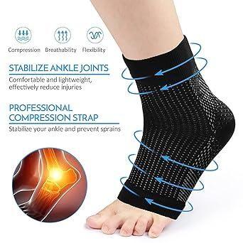 Swelling Arch Heel Socks yoga sport protect socks Pack of 2 Pair