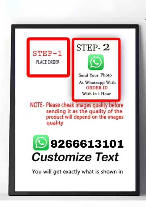 Customized Sketch Photo with Frame | Personalized Gift  for Couple, Girlfriend, Boyfriend, Wife, Husband | A4 Size Black Wooden Frame 8x12